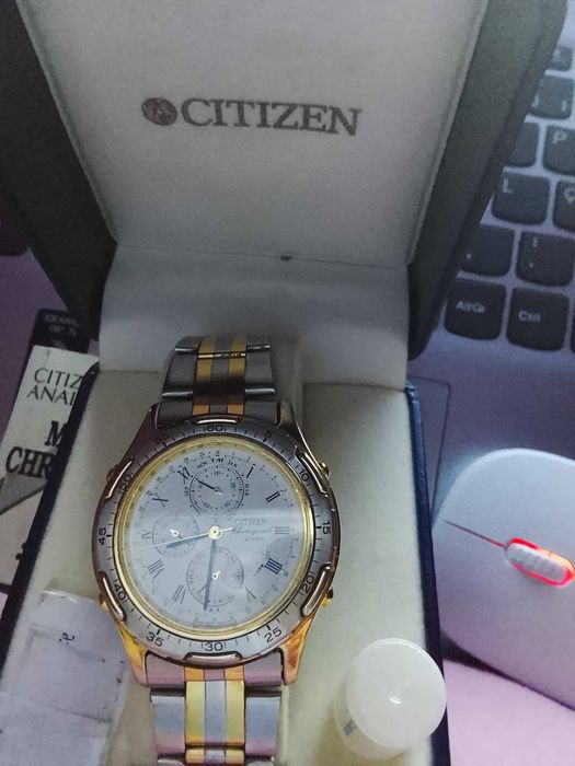 relógio masculino vintage Citizen.
