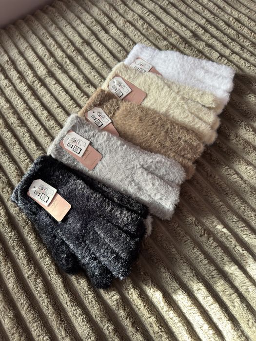 Жіночі подвійні рукавички з норки