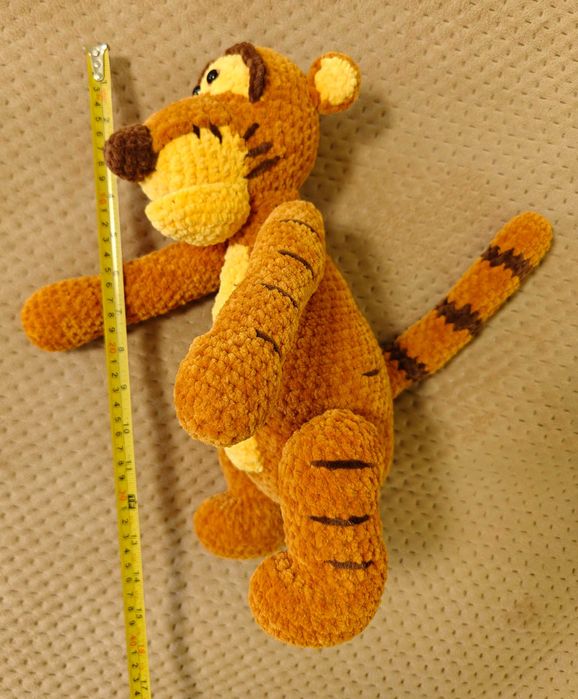 Тигр  іграшка м'яка в'язана мультперсонаж   ручна робота  Handmade