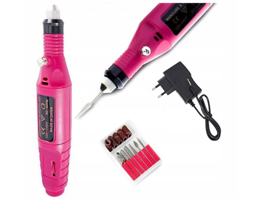 FREZARKA do paznokci MANICURE + FREZY gratis