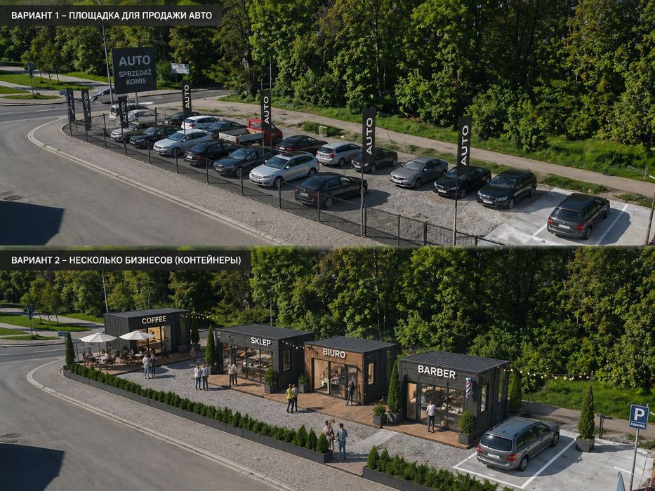 Do wynajęcia plac 640 m² – świetna lokalizacja, duży ruch – Wrocław Krzyki