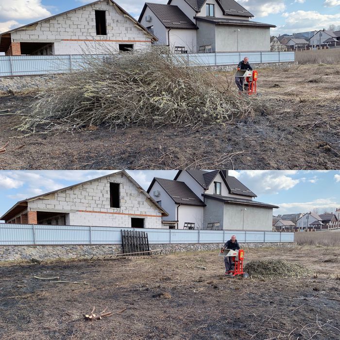 Оренда подрібнювача гілок. Подрібнення гілок. Подрібнювач БД-80