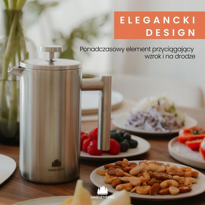 Groenenberg Cafetière zaparzacz do kawy FRENCH PRESS 1000 ML