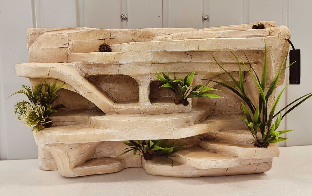 Ścianka strukturalna 3D do terrarium | Tło na wymiar | Tło strukturalne na zamówienie | Gekon Lamparci, Agama, Ptasznik, Wąż |  AquaWaves |  TS10WP