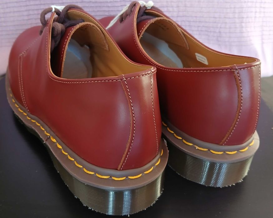 Dr Martens 1461 made in england, rozmiar 10, cherry red, oxblood