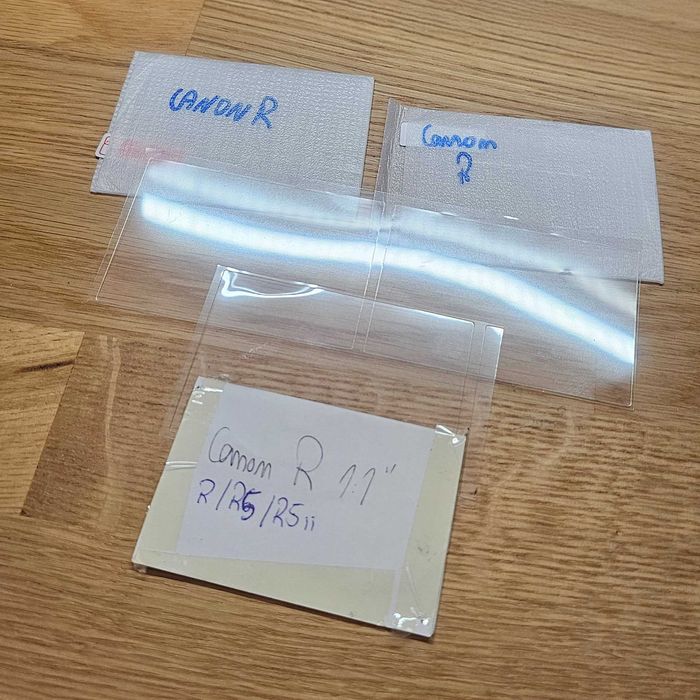 Películas Canon Eos R, LCD 5x inferior e 2x superior