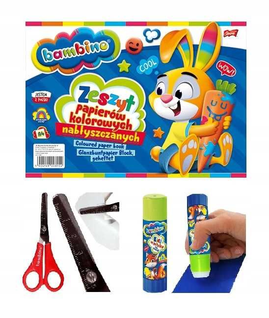 nowa bambino wyprawka szkolna dla chłopca + zestaw real madryt okazja