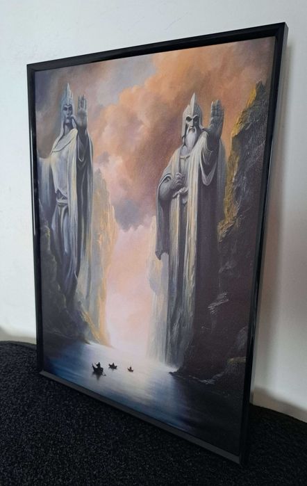 Plakat w ramce Lord of the Rings Argonath Filary Królów Obraz