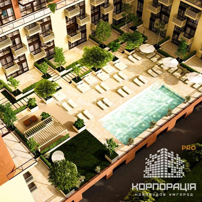 Продаж 2-км квартири, 70.7 м2, 2 поверх,ЖК з басейном і парком