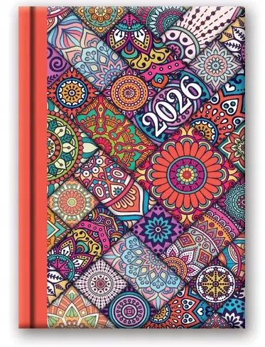 Kalendarz książkowy 2026 B6 Lucrum wielokolorowy. Lucrum