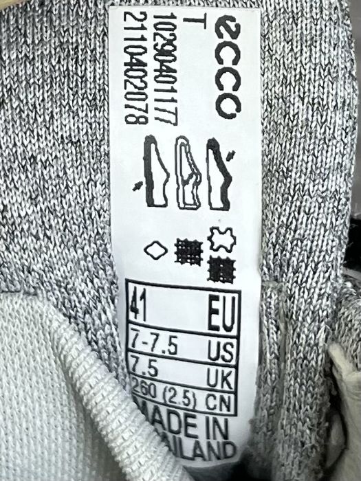 Ecco gore-tex кроссовки полуботинки 41 размер кожа трекинговые