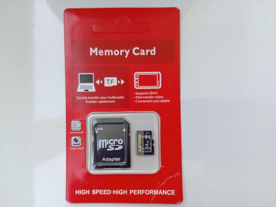 Карта памяти micro SD Lenovo 64Гб