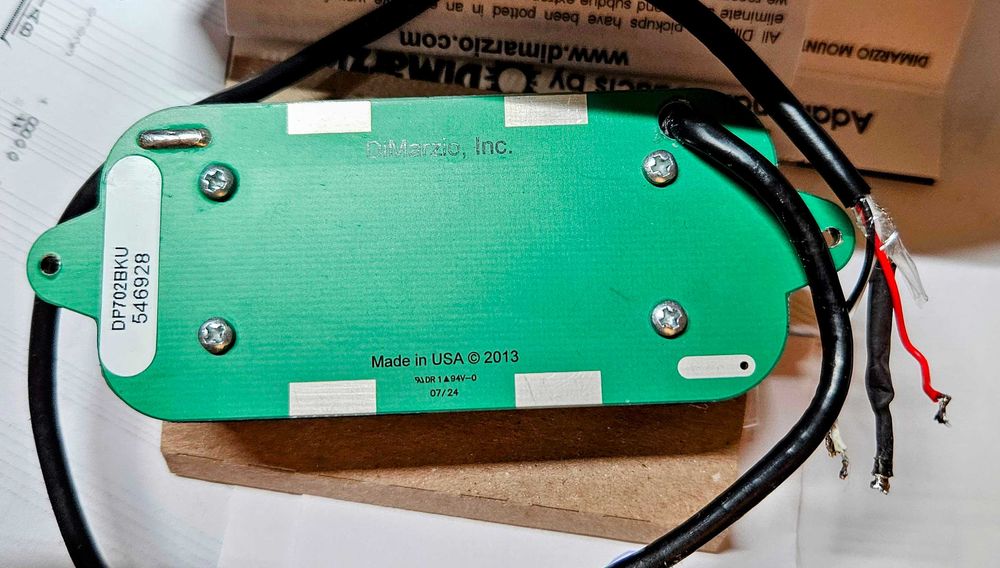 Przetwornik Dimarzio Blaze bridge 7 pickup DP702 BK