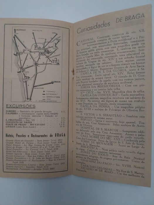 Braga - Roteiro Turístico 1954/55
