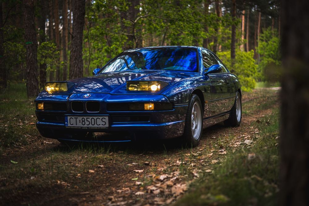 BMW Seria 8 BMW 8 E31 850Ci 5.4 JEDYNY M73 Tobagoblau CSI BEZWYPADKOWY