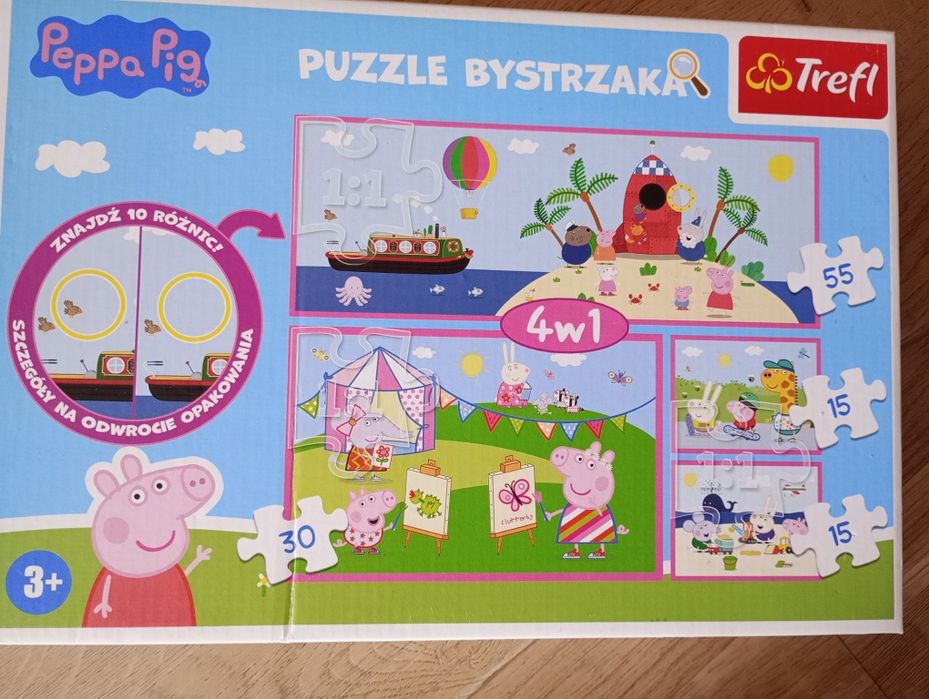 Peppa pig zestaw 2 puzzle Trefl