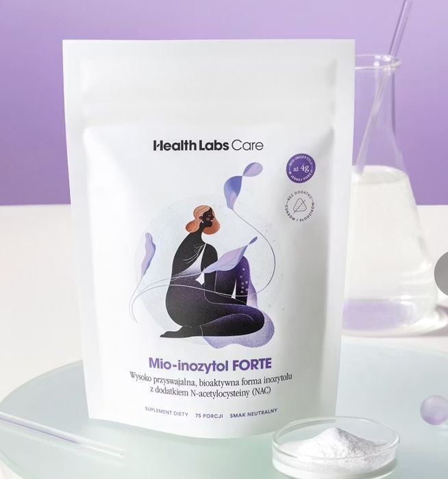 Inozytol mioinozytol forte plus NAC health labs suplement pcos