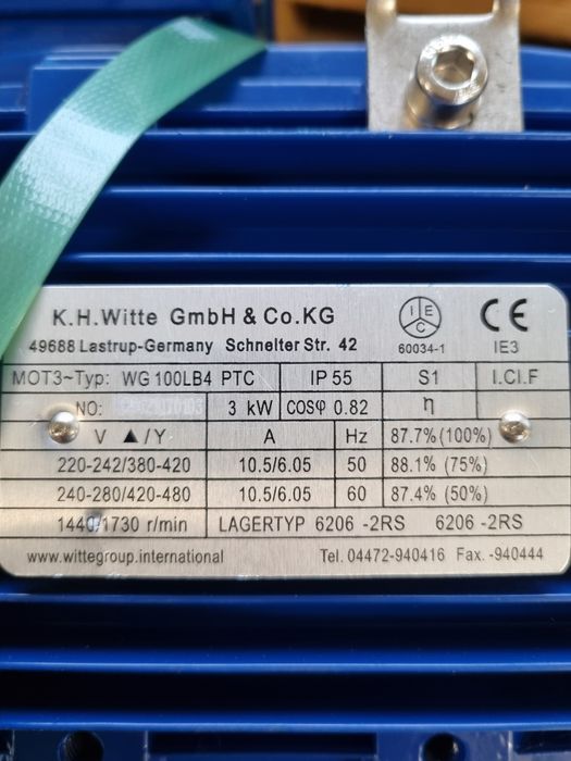 Motoreduktor 3Kw. Nowy