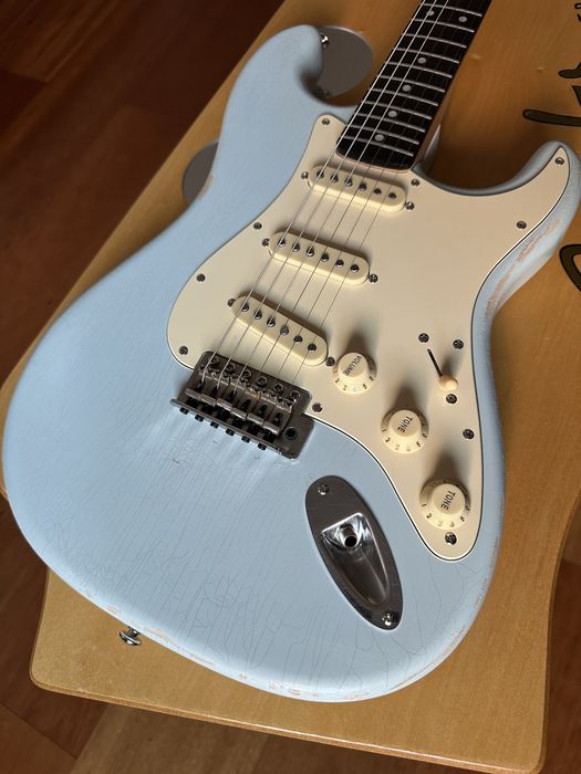 Marqz Stratocaster Sonic Blue aged