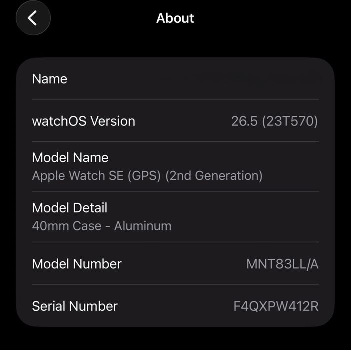 Apple Watch SE 2 40mm Midnight GPS — ідеальний стан