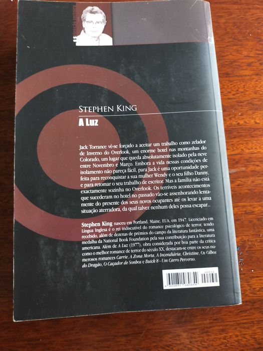 Livro a LUZ de Stephen king