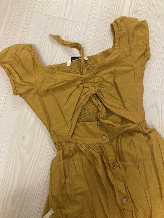 Хлопкова літня сукня сарафан з прошвою zara індія оригінал