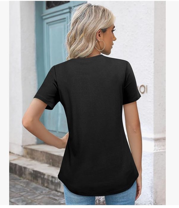 Damska koszulka, krótki rękaw, czarna, rozm. L BODHI TALK