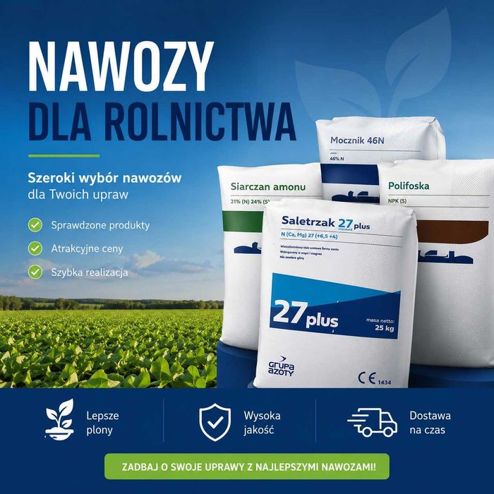 Saletrzak Salmag Mocznik Saletra Saletrosan PROMOCJA