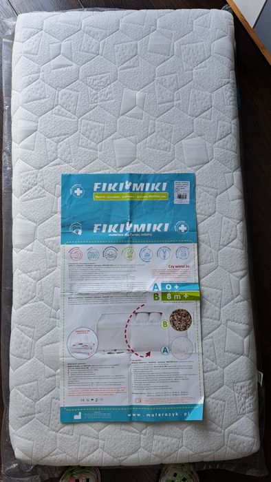 Materac Fiki Miki lateksowo-piankowo-gryczany