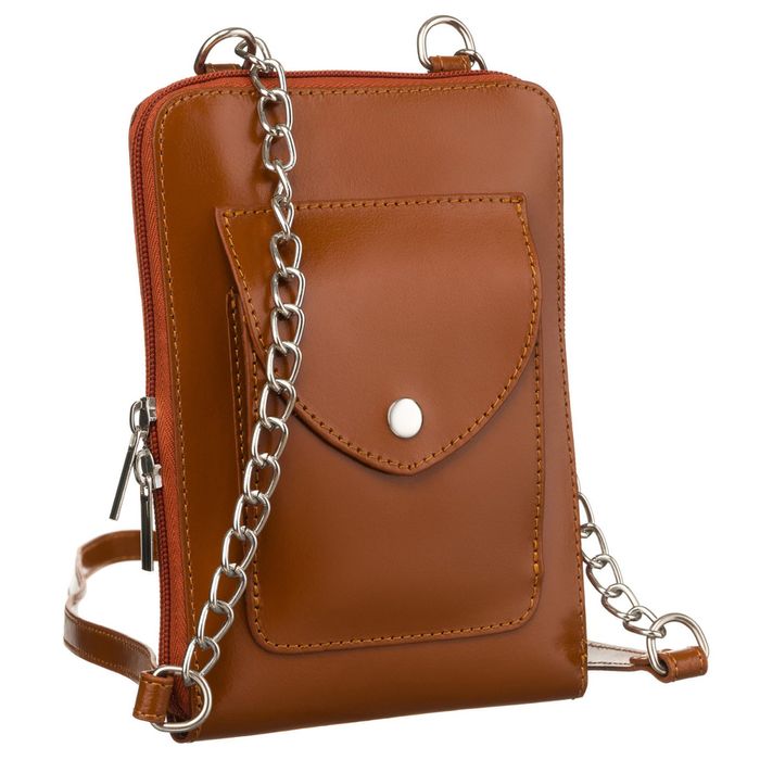 mini torebka damska ze skóry naturalnej