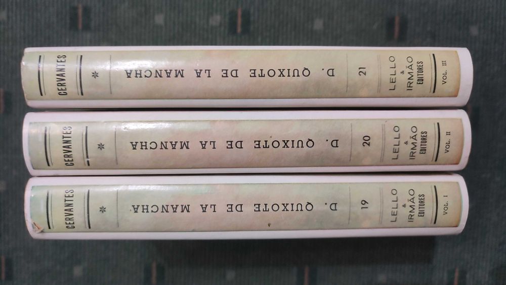 D. Quixote de la Mancha - Cervantes - 3 Volumes