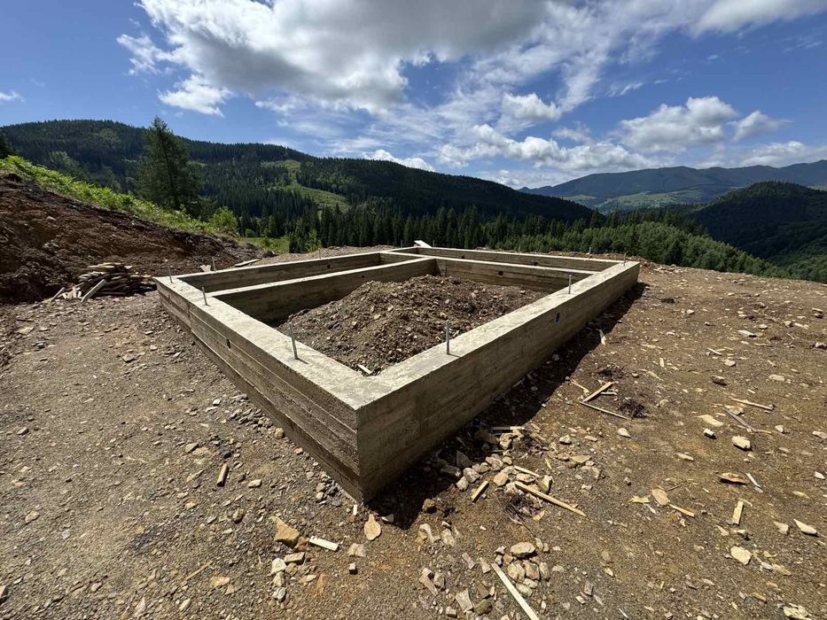 Бетонні роботи фундамент, дорога, площадка.