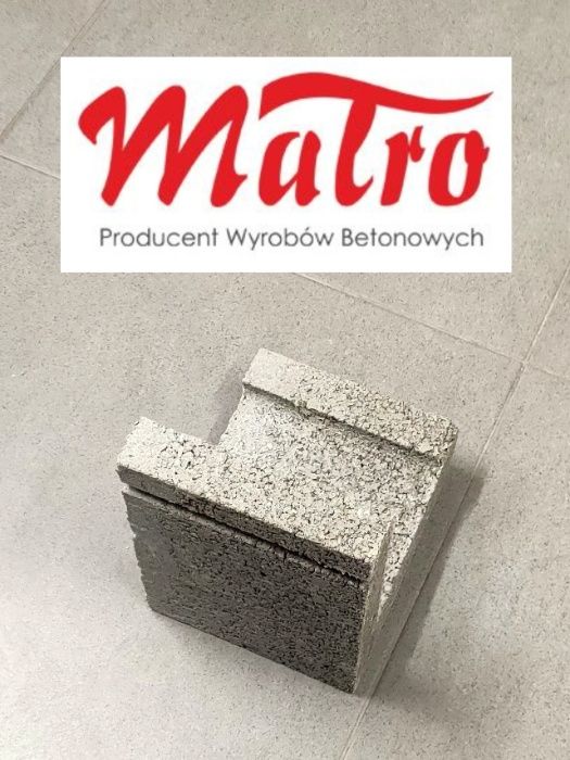 Kształtka wieńcowa typu L Pustak wieńcowy szalunkowy pustaki