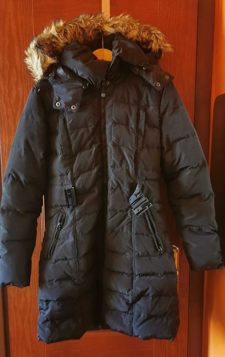 STRADIVARIUS długa kurtka puchowa roz.M 28