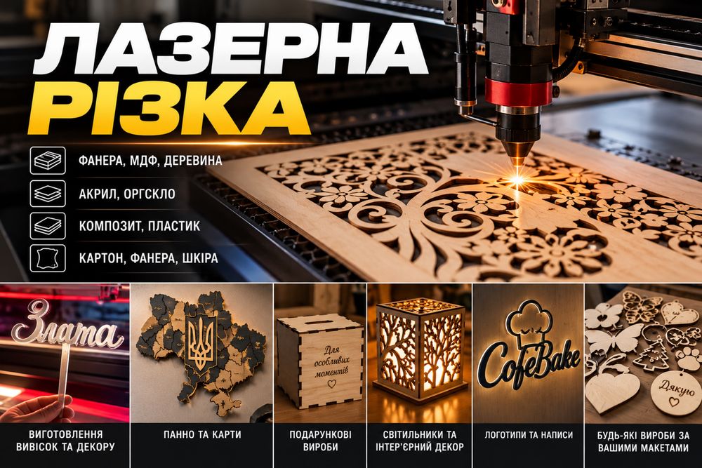 Лазерне та фрезерне ЧПУ різання на замовлення