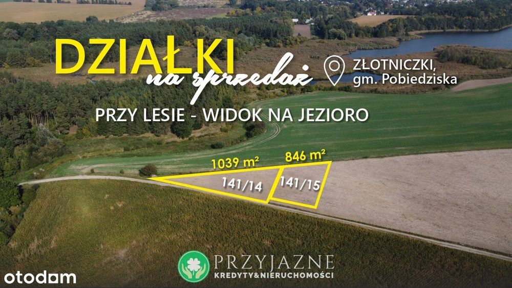 2 Działki Budowlane Złotniczki -> Gm. Pobiedziska
