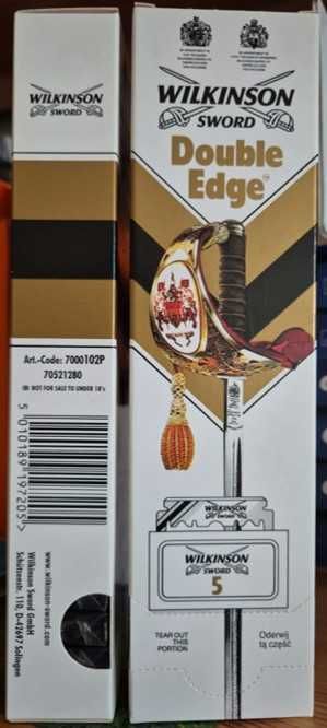 Wilkinson Sword Double Edge (20*5 шт) Леза д\гоління Т-образна бритва.