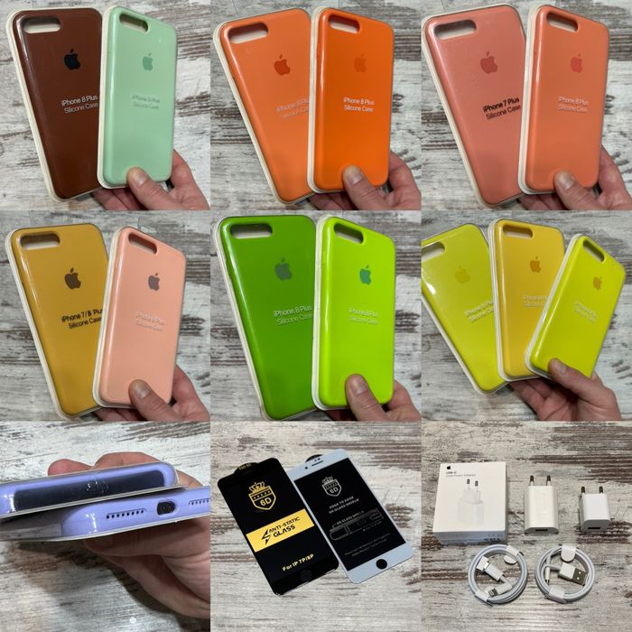 Чехол айфон 8 плюс silicon case iphone 8 plus силиконовый чехол распродажа остатков качественные чехлы с микрофиброй по всем граням iphone 8 +
