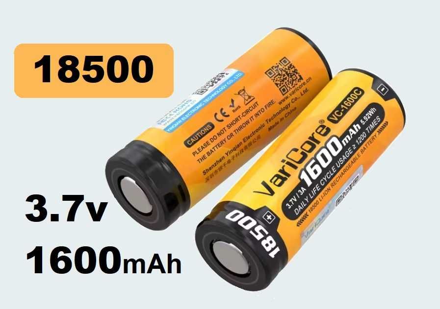 акумулятор 18500 Li-ion 3.7v VariCore 1600mAh