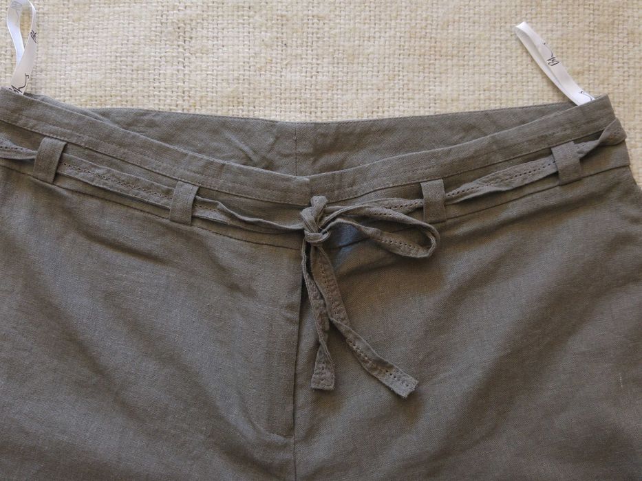 Spodenki lniane damskie