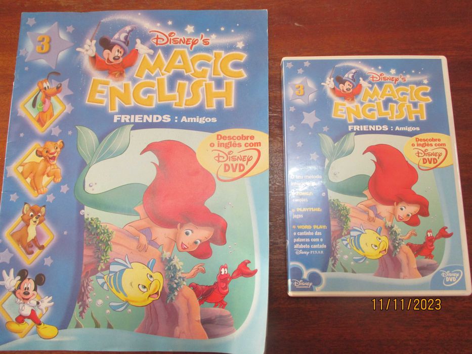 Disney's Magic English - 4 dvd´s e 4 fascículos