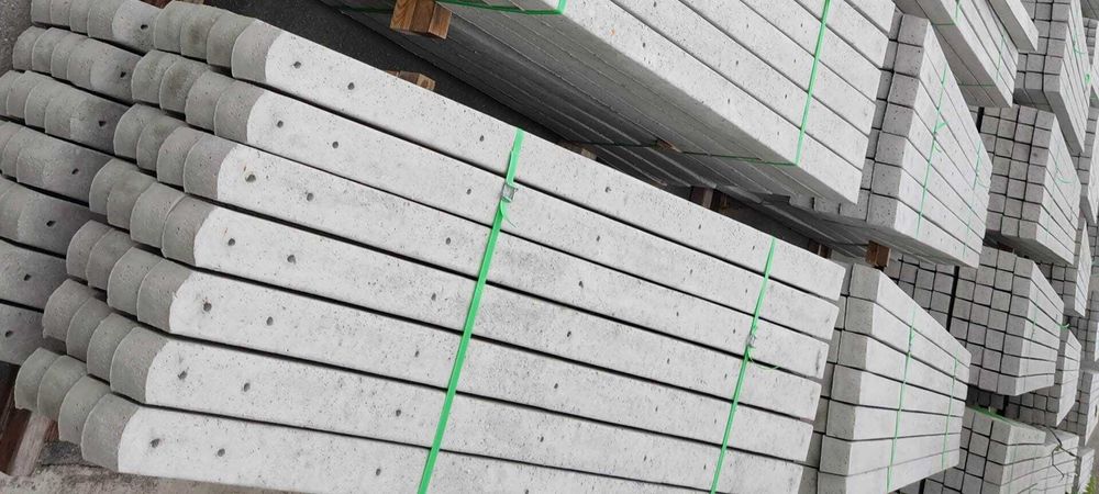 Słupki betonowe ogrodzeniowe i ogrodnicze - 200-350cm TRANSPORT