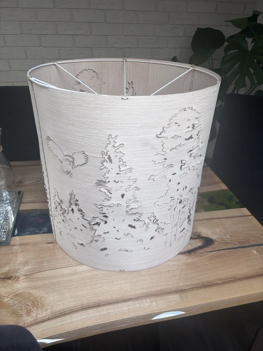 Klosz, sklejka, loft, lampa, abażur