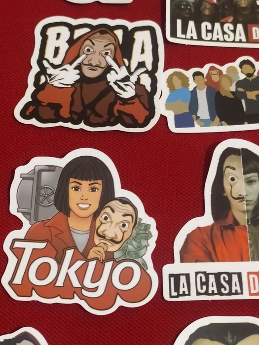 Naklejki z serii Dom z papieru 40 sztuk