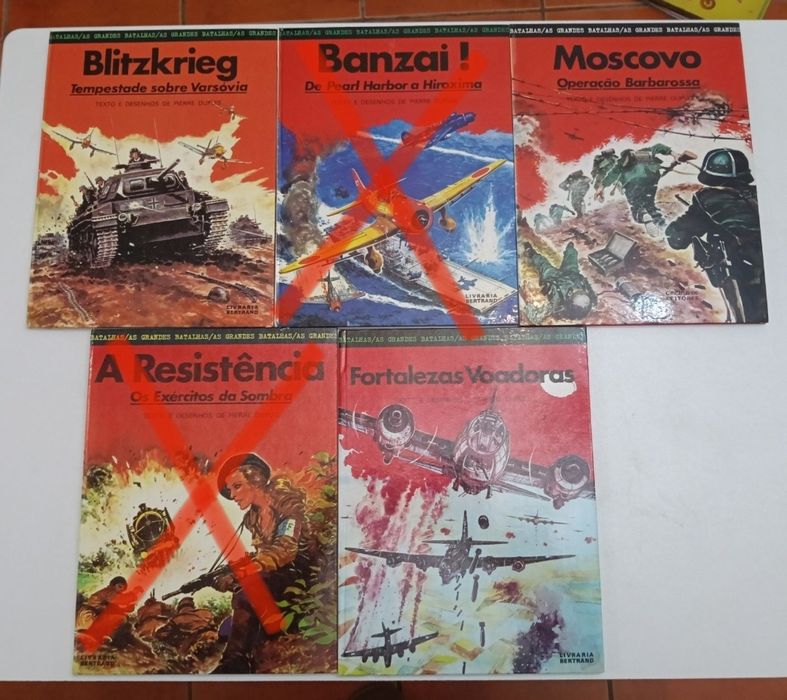 28 Livros A4 Guerra, Tanguy/Laverdure, Overlord,Airborne, Grs. Batalha