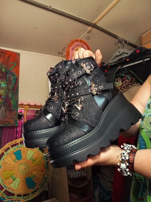Botas de plataforma Gothic Punk