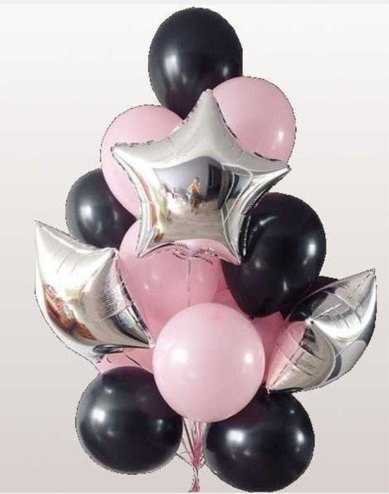 Гелеві кульки, кулі, повітляні кулі, букет з повітряних куль, квіти