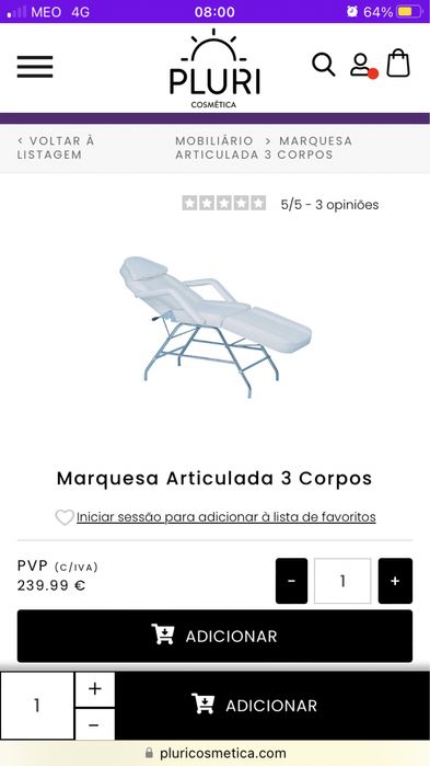 Marquesa articulada 3 corpos