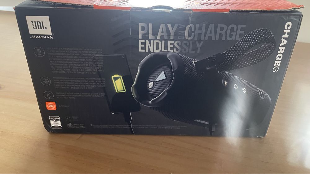JBL charge 6 como nova