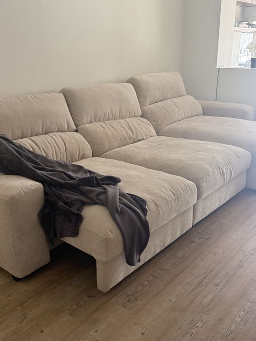 Sofá de 5 lugares chaise longue